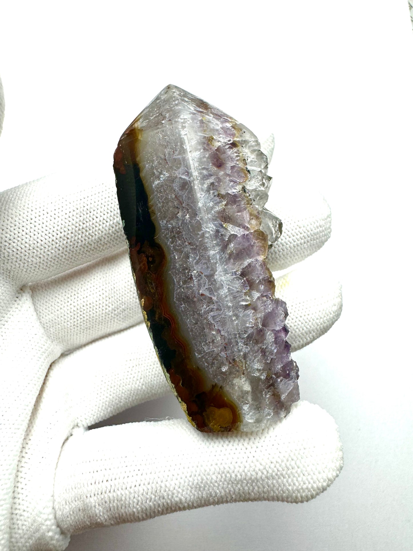Amethyst Phantom lining Crystal Point