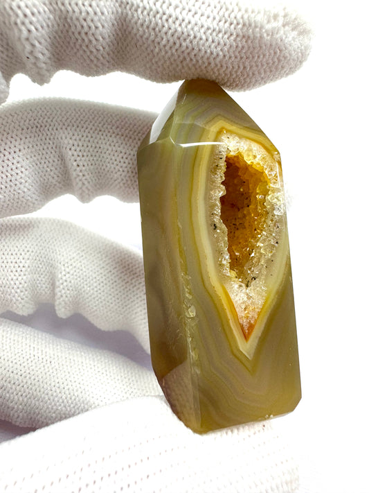Golden Agate Crystal Point