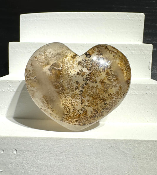 Dendritic Quartz Heart