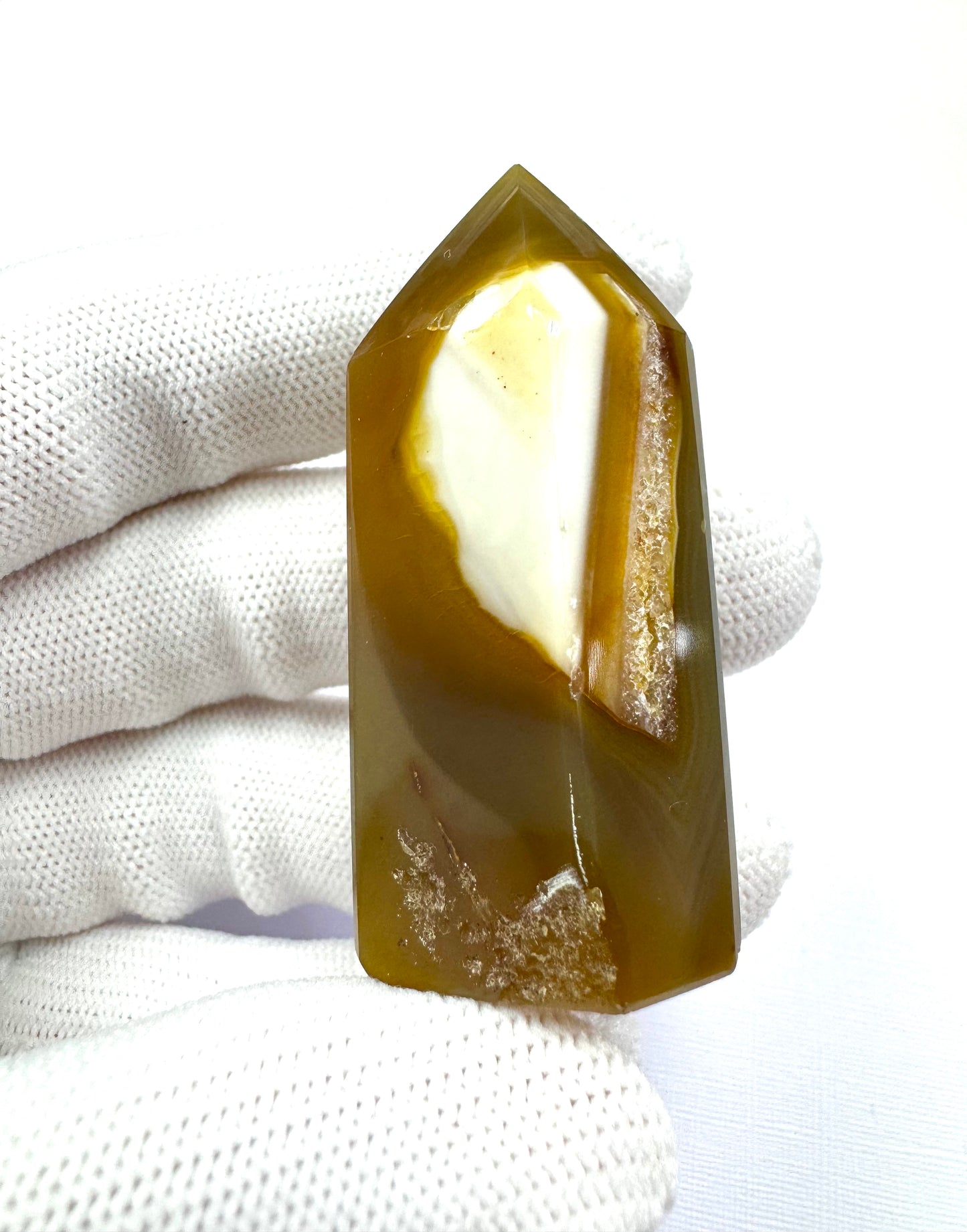 Golden Agate Crystal Point