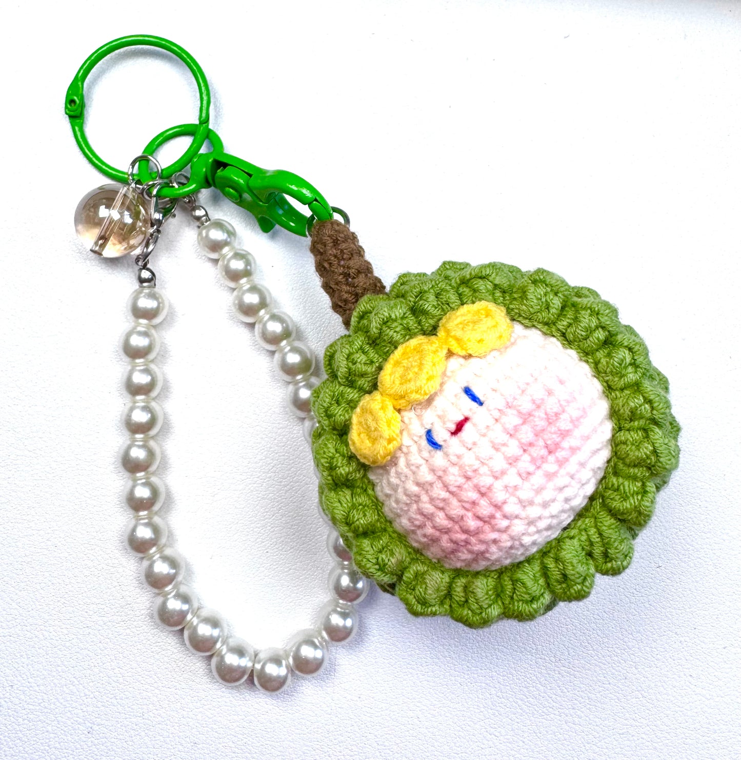 Crotchet Durian Crystal Charm