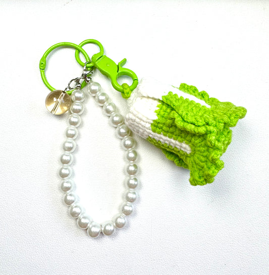 Crotchet Cabbage Crystal Charm