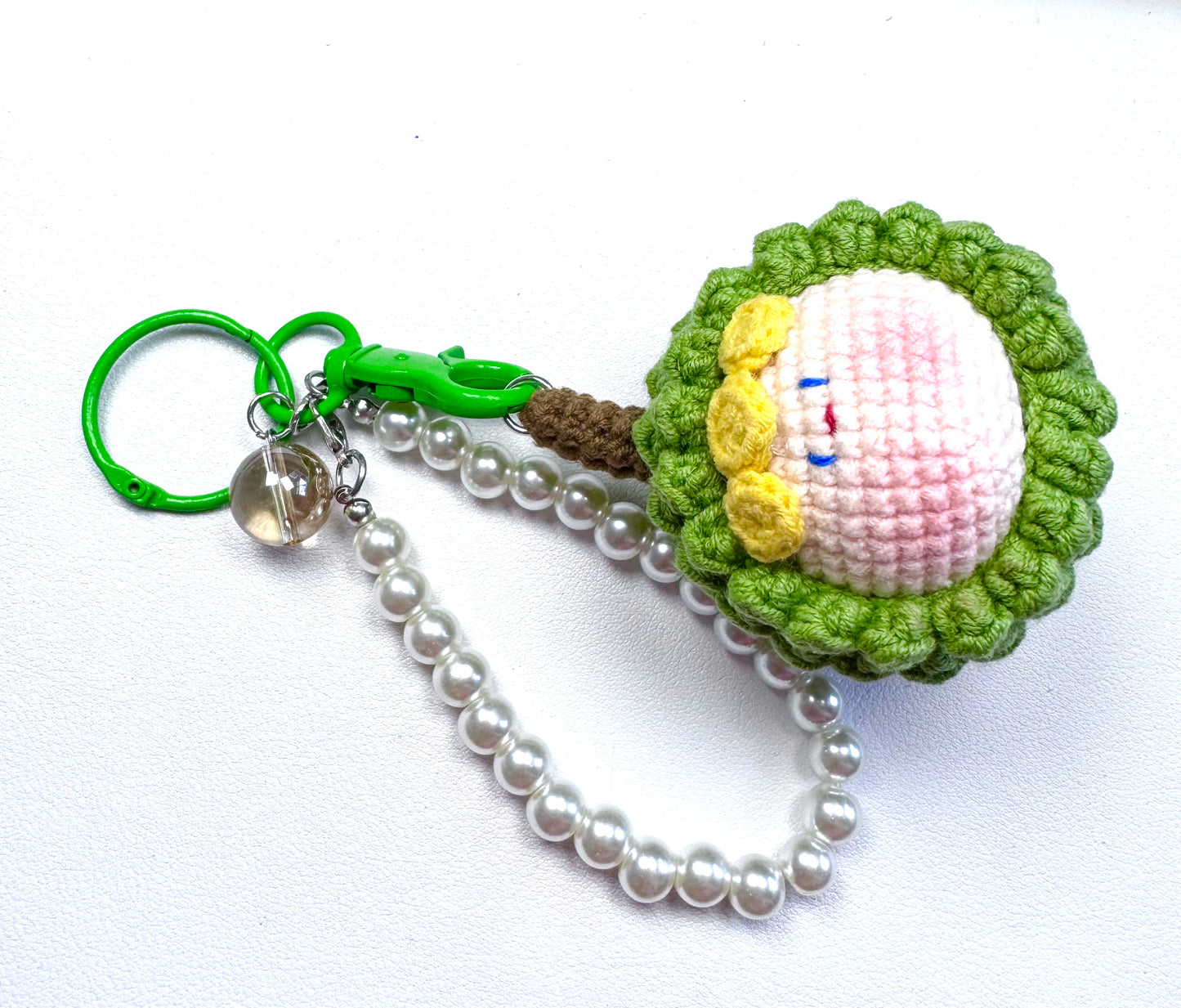 Crotchet Durian Crystal Charm