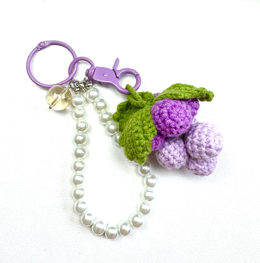 Crotchet Grapes Crystal Charm