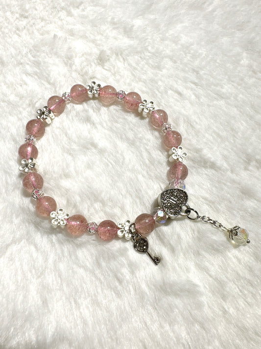 Strawberry Quartz Bracelet