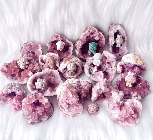 Pink Amethyst Geode Cluster(Brazil)