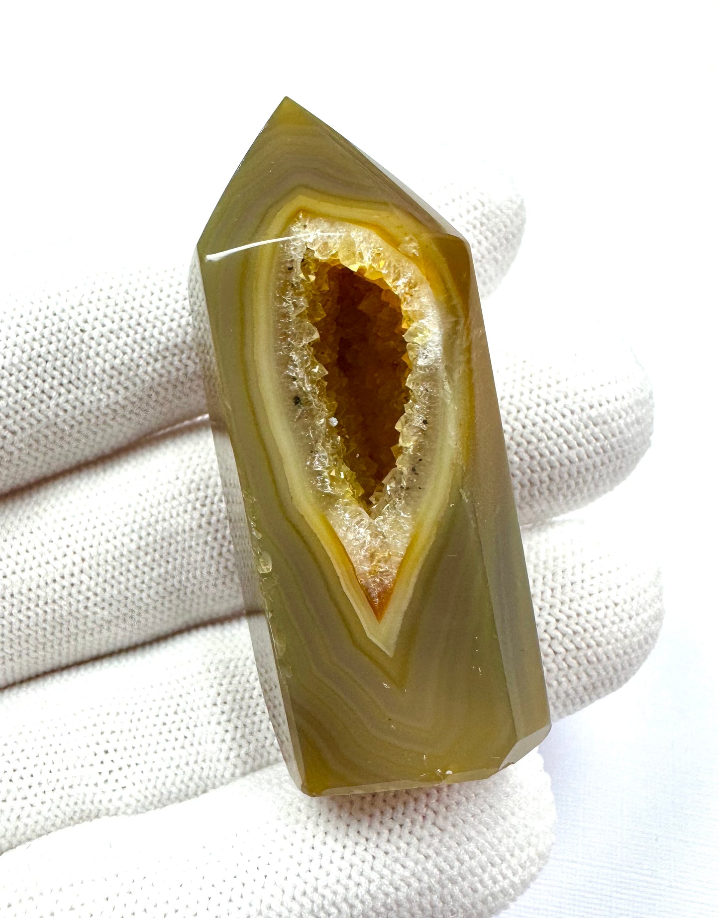 Golden Agate Crystal Point