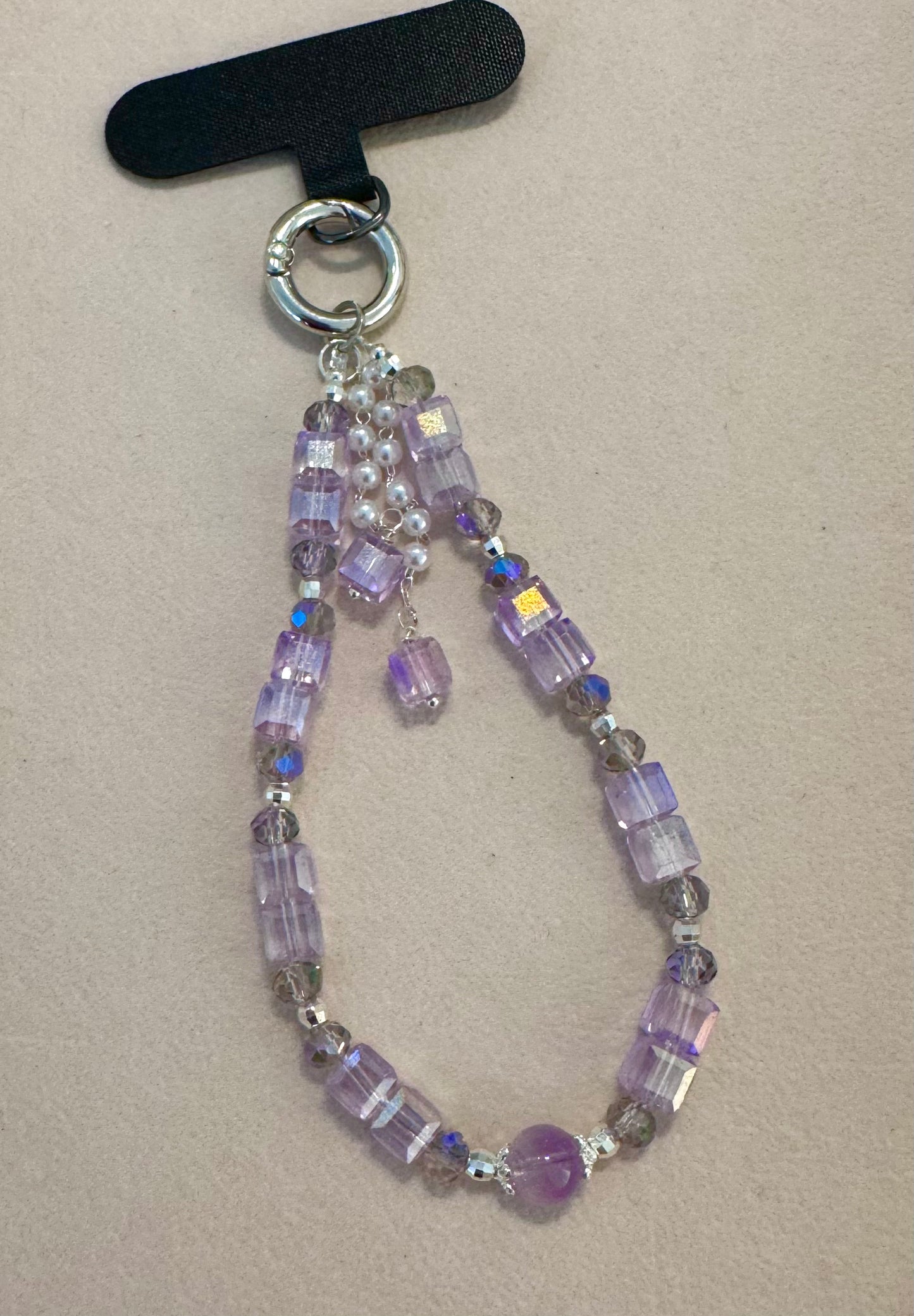 Amethyst handphone strap