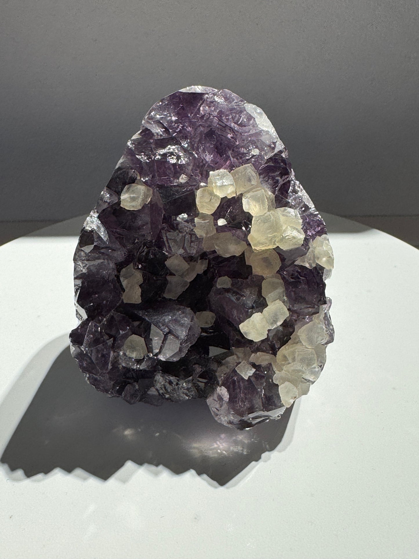 Brazil amethyst calcite geode