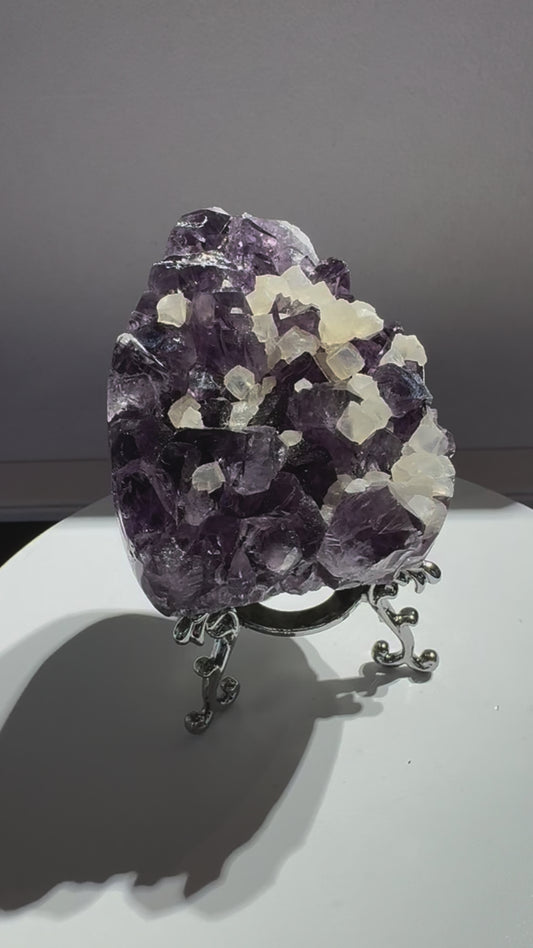 Brazil amethyst calcite geode