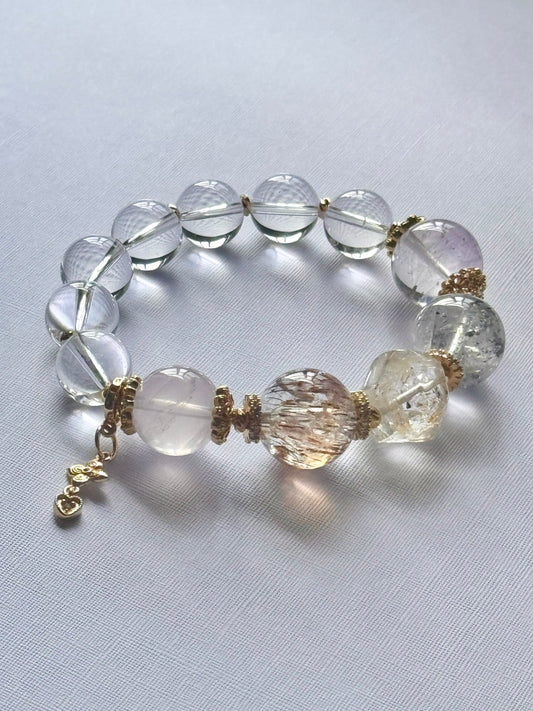 Everyday Magic with Herkimer Diamond and Tourmaline Rutilated Quartz