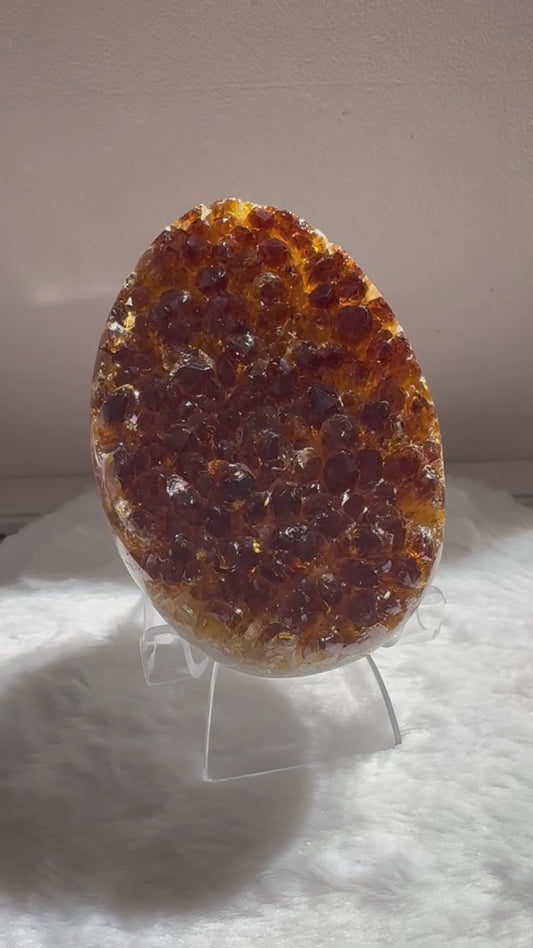 Heated Amethyst Dinosaur Egg